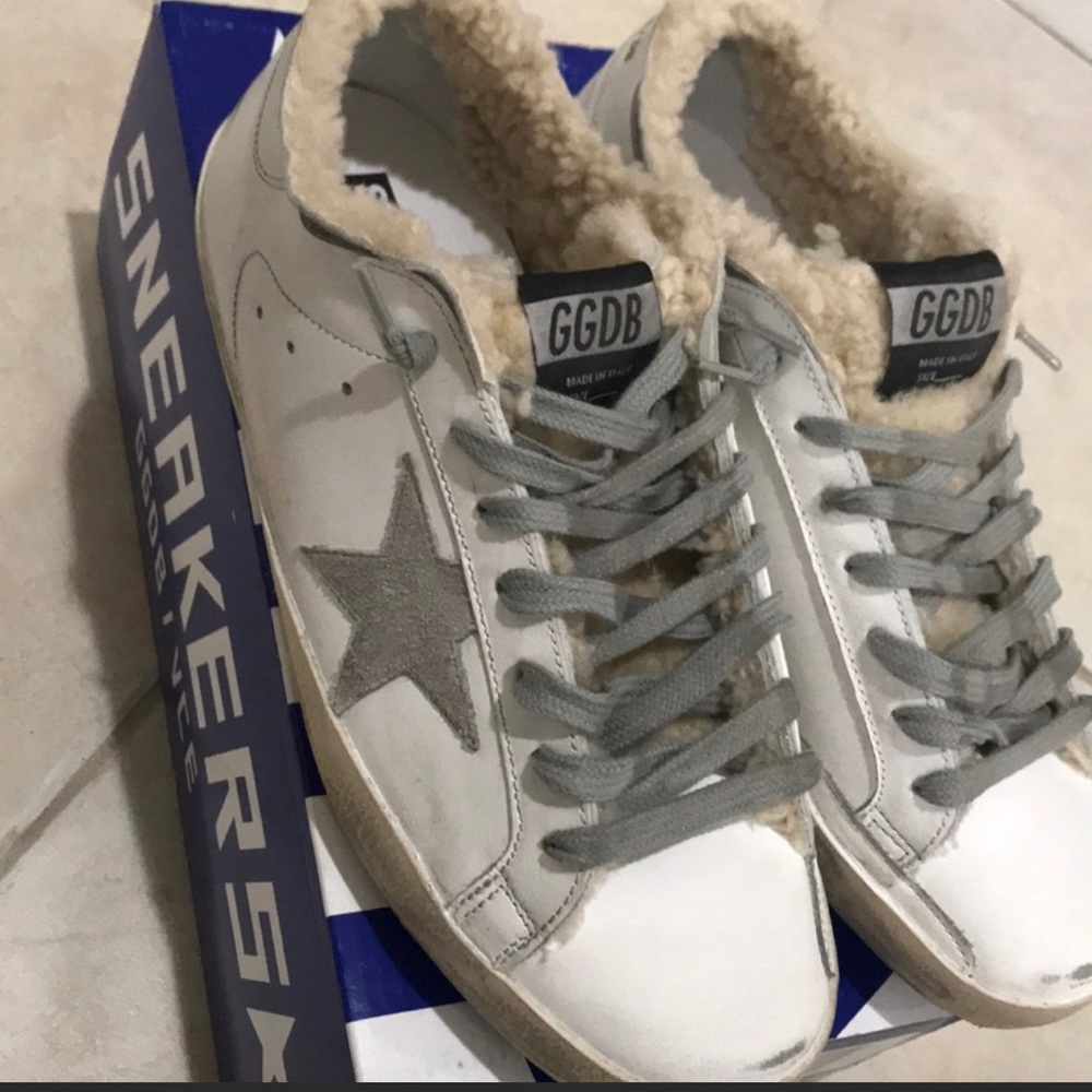 Golden Goose shearling superstar 42